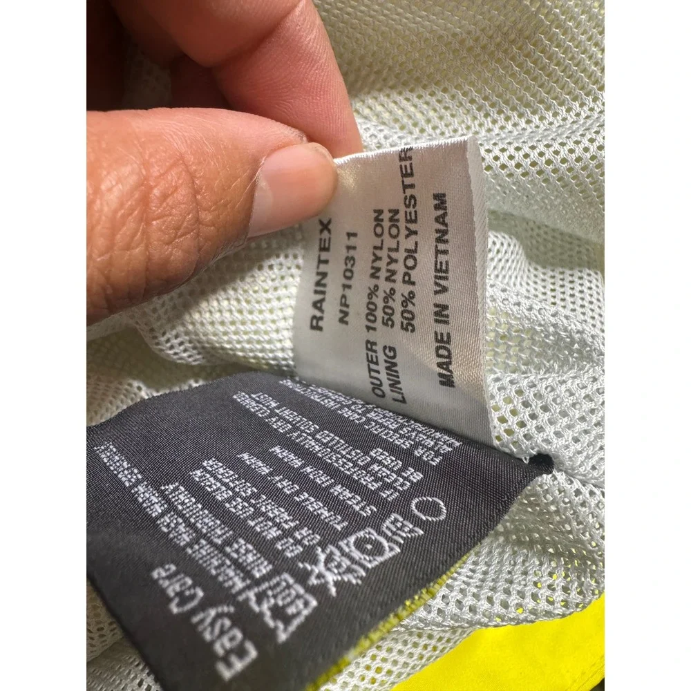 The‎ North Face Summit Series GORE-TEX Raintex Jacket Yellow Grey XL NP10311